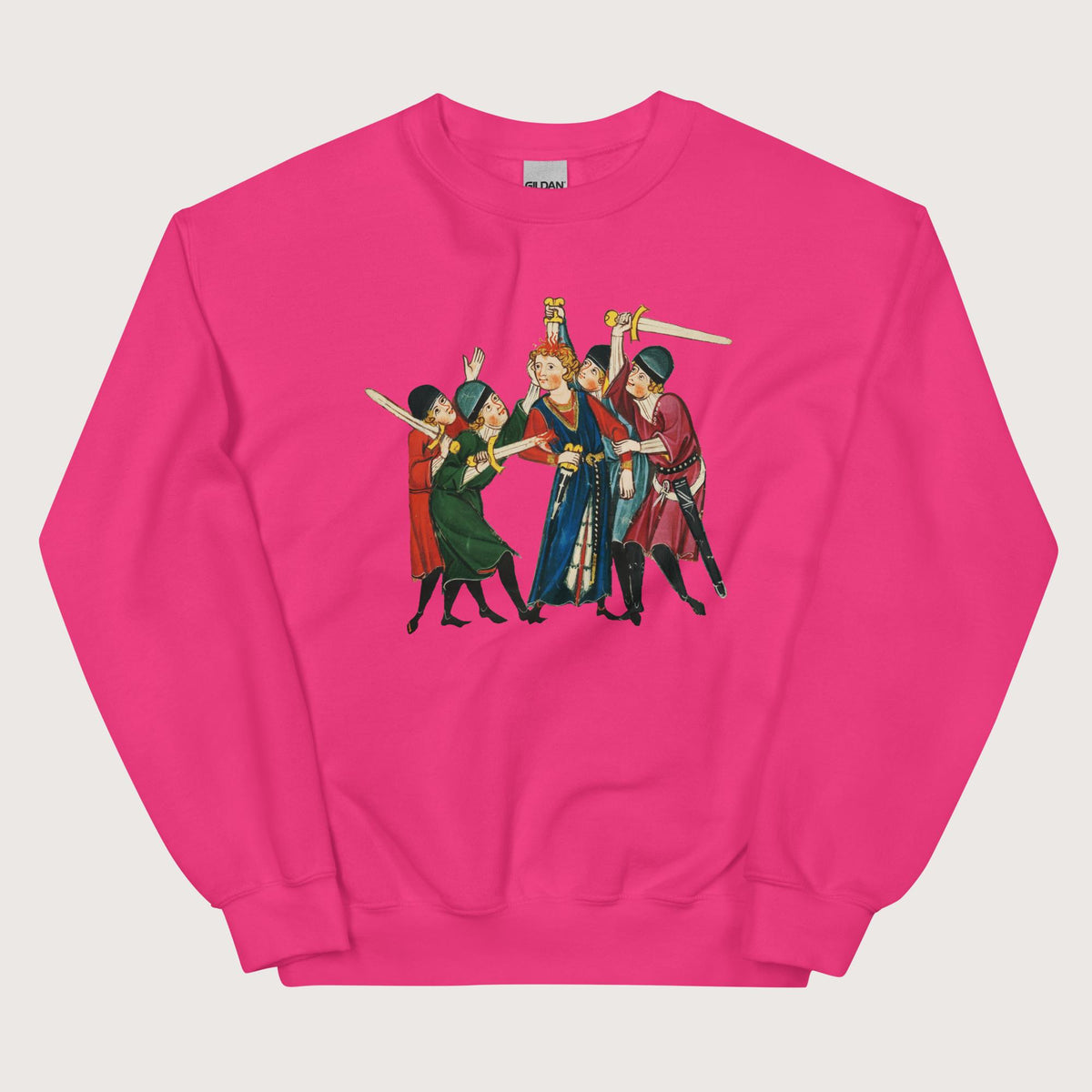 Heliconia Medieval Positivity Sweatshirt - history buff gift by HistoHead