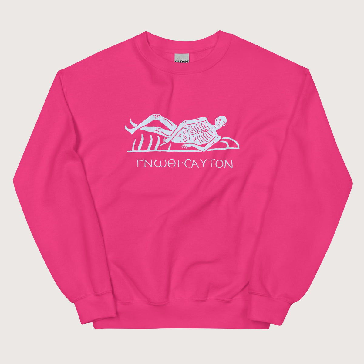 Heliconia Know Thyself Skeleton Sweatshirt - history buff gift by HistoHead