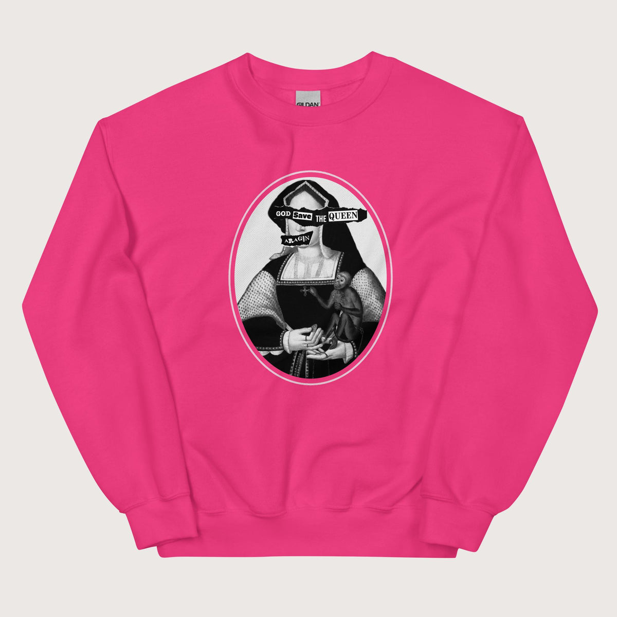 Heliconia God Save the Queen Katherine of Aragon Sweatshirt - history buff gift by HistoHead