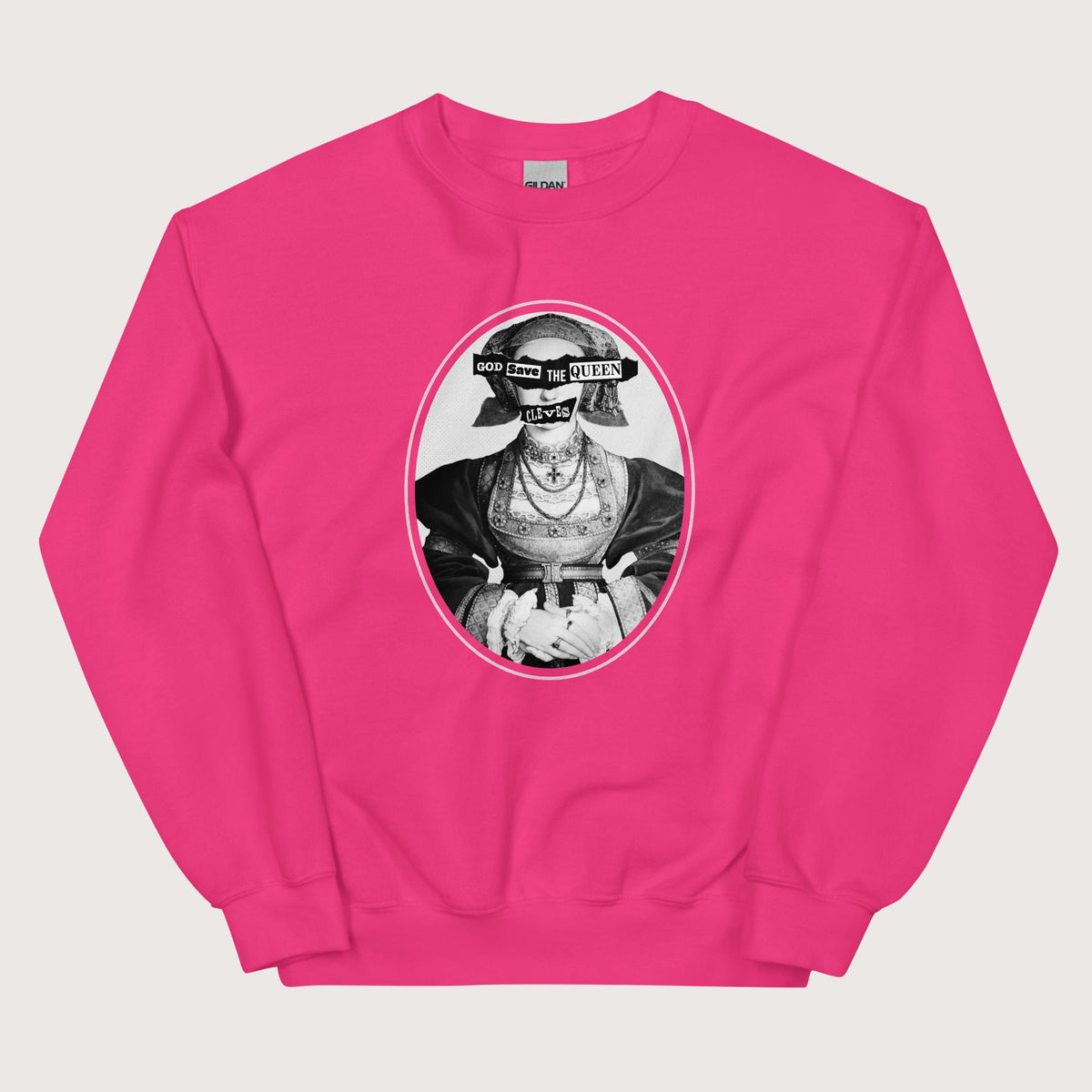 Heliconia God Save the Queen Anne of Cleves Sweatshirt - history buff gift by HistoHead