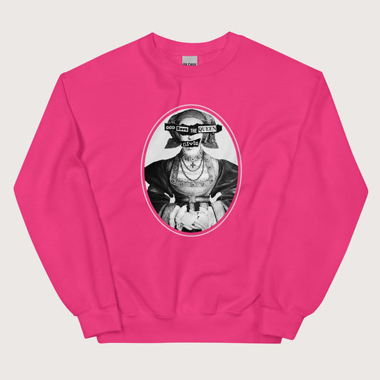 Heliconia God Save the Queen Anne of Cleves Sweatshirt - history buff gift by HistoHead