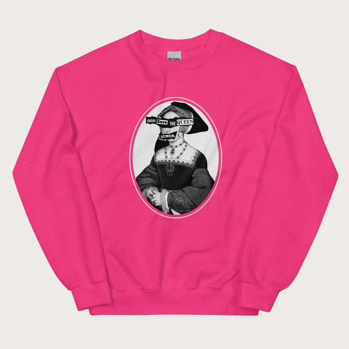 Heliconia God Save the Queen Jane Seymour Sweatshirt - history buff gift by HistoHead