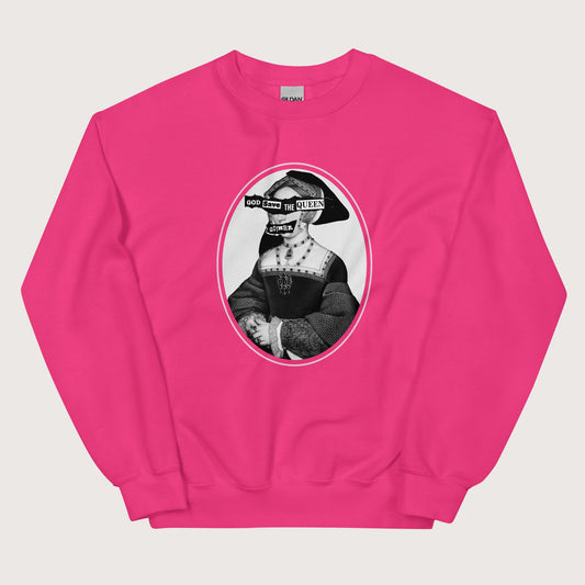 Heliconia God Save the Queen Jane Seymour Sweatshirt - history buff gift by HistoHead