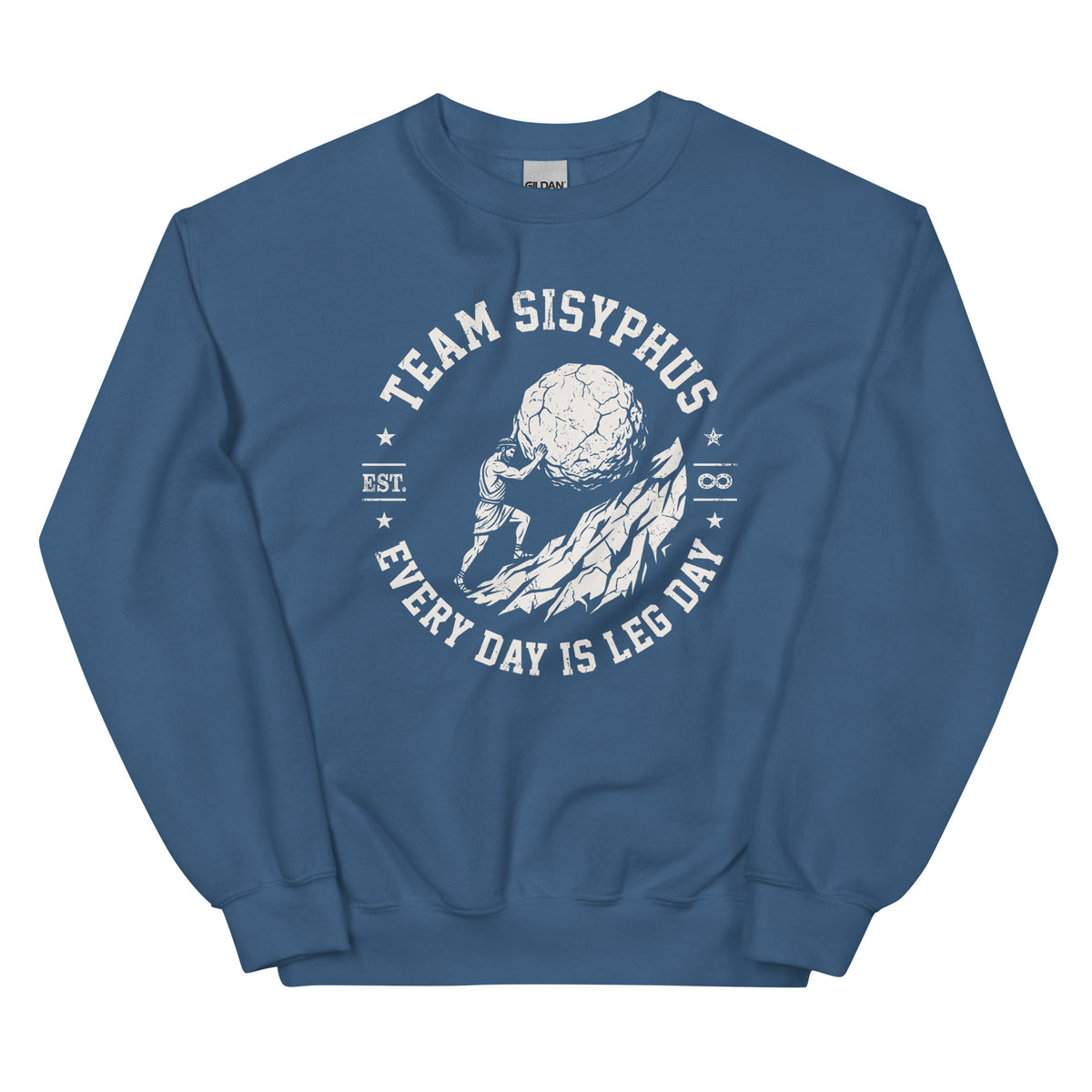 Indigo Blue Team Sisyphus Sweatshirt - history buff gift by HistoHead