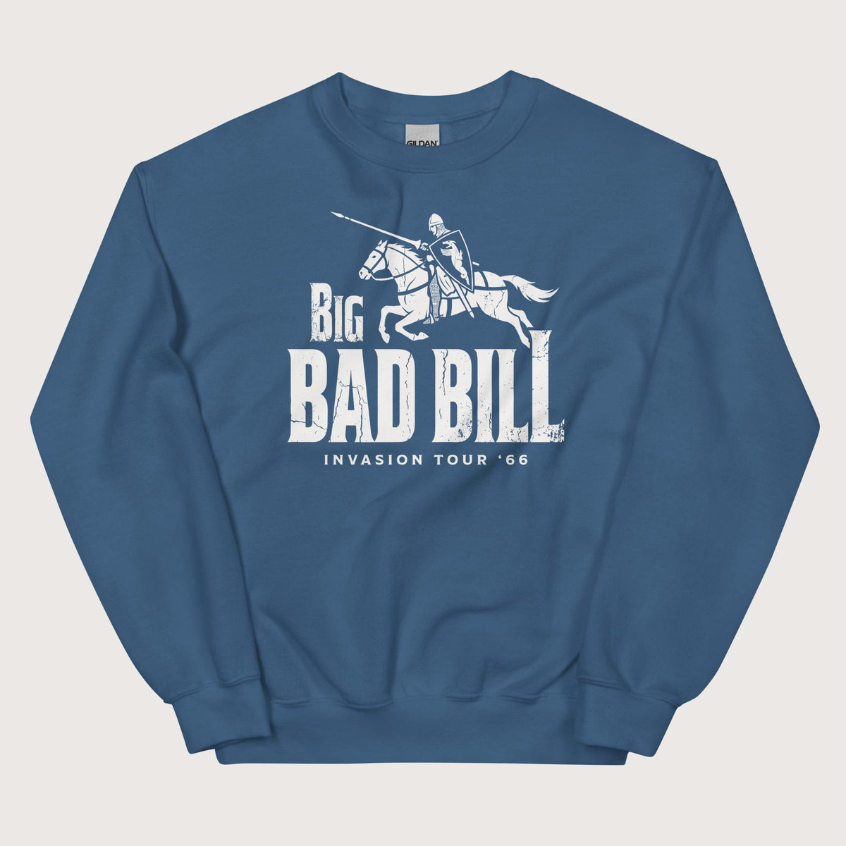Indigo Blue Big Bad Bill Invasion Tour Sweatshirt - history buff gift by HistoHead