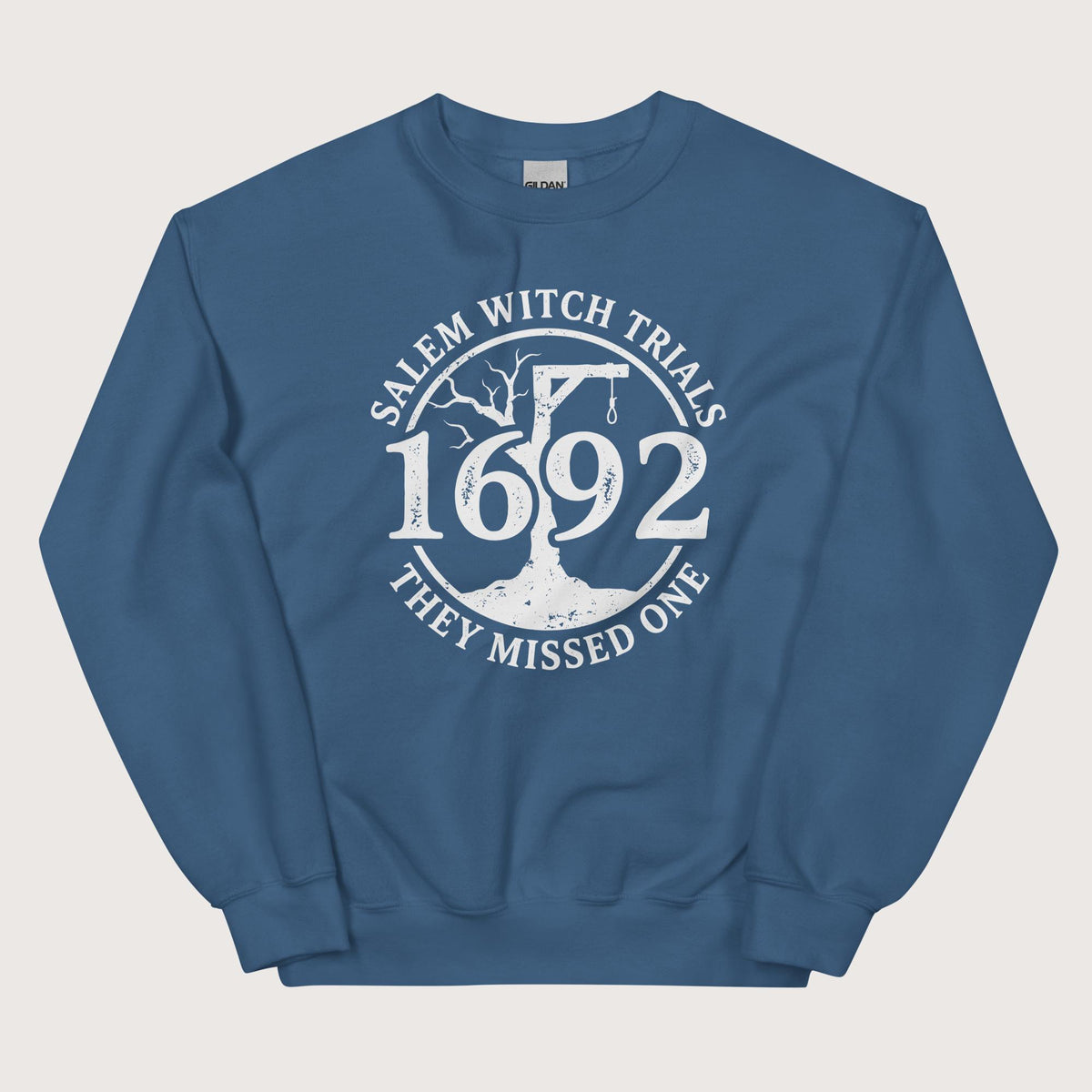 Indigo Blue Salem Witch Trials They Missed One Sweatshirt - history buff gift by HistoHead