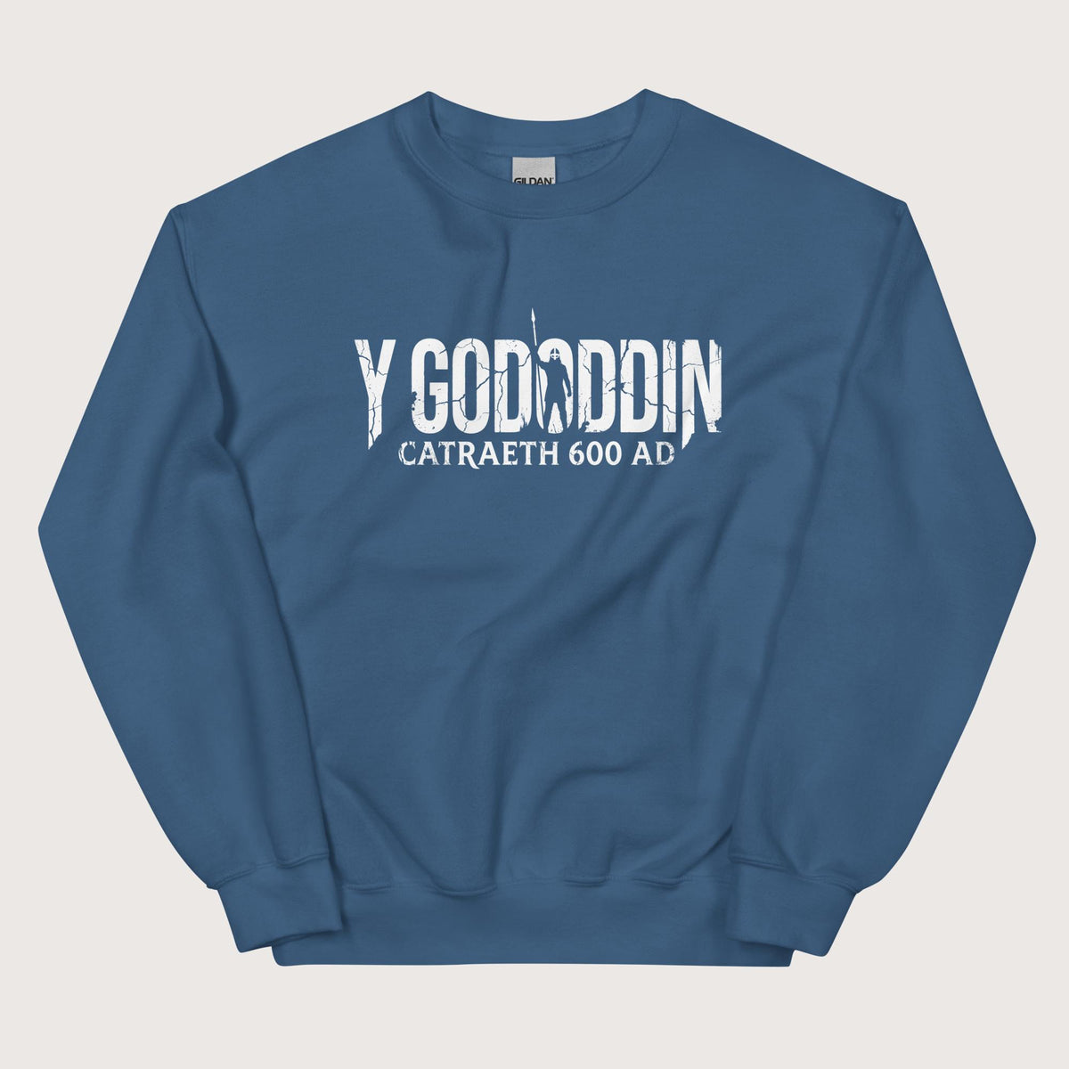 Indigo Blue Y Gododdin Catraeth 600 Sweatshirt - history buff gift by HistoHead