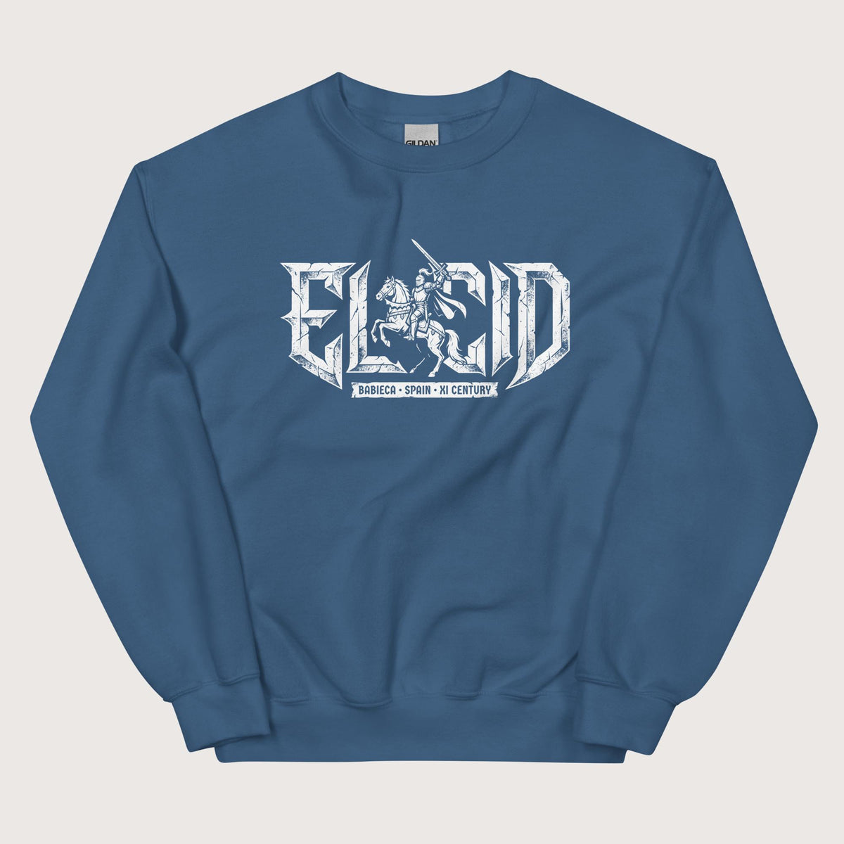 Indigo Blue El Cid Sweatshirt - history buff gift by HistoHead