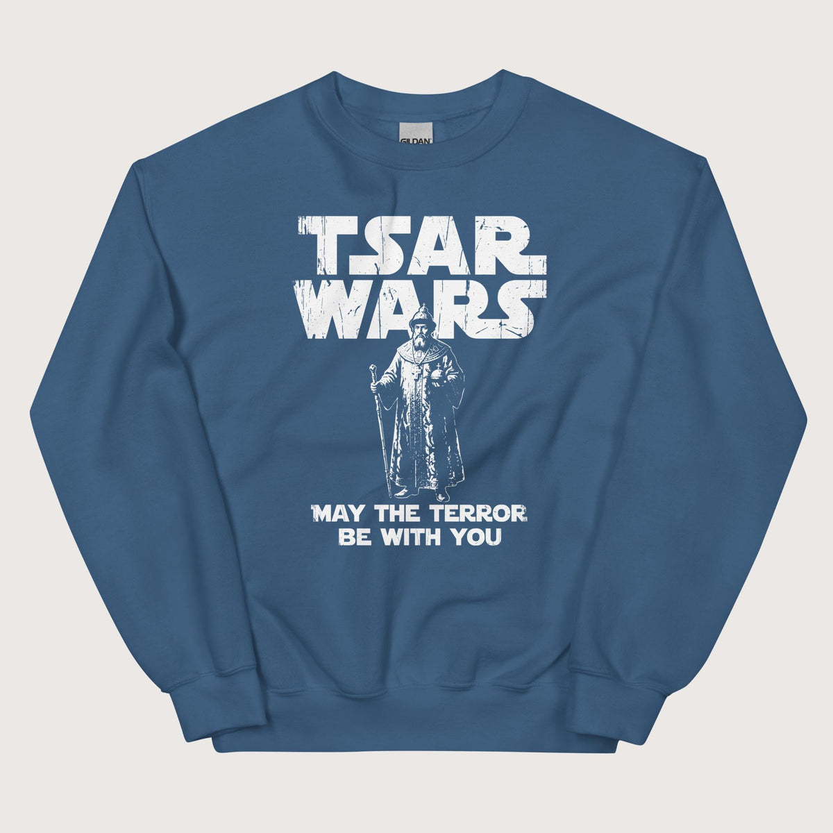 Indigo Blue Ivan the Terrible Tsar Wars Sweatshirt - history buff gift by HistoHead