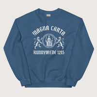 Indigo Blue Magna Carta King John Seal Sweatshirt - history buff gift by HistoHead
