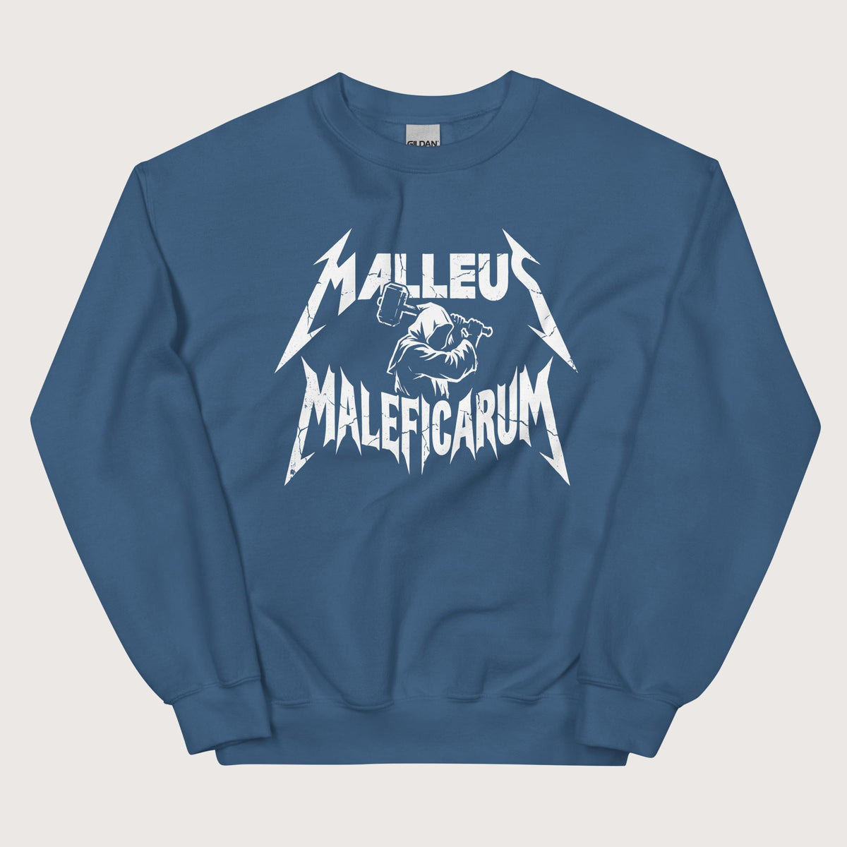 Indigo Blue Malleus Maleficarum Sweatshirt - history buff gift by HistoHead