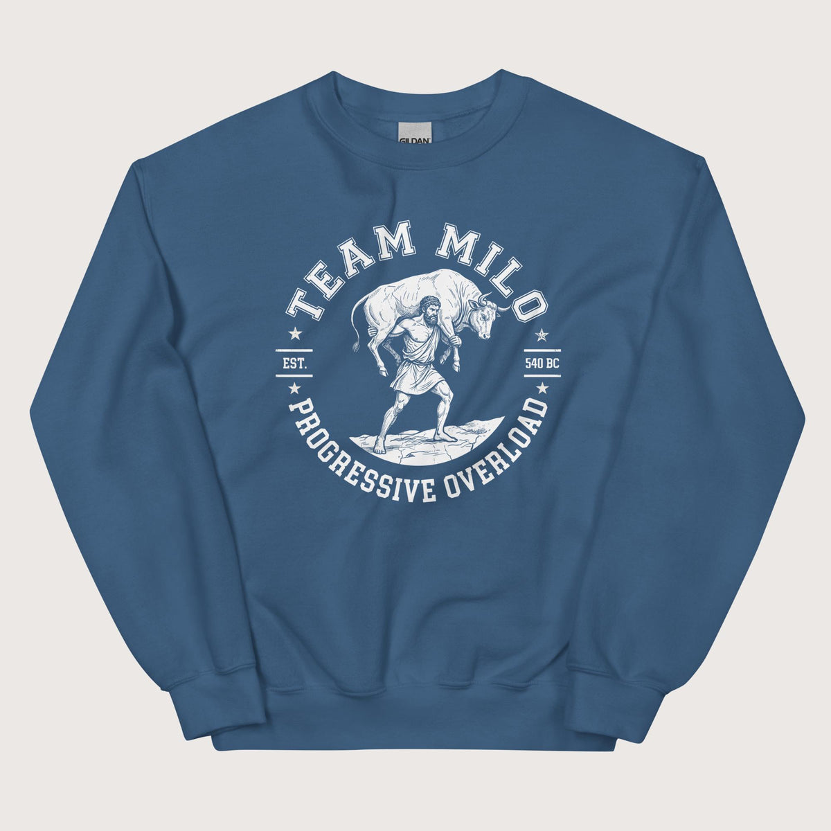 Indigo Blue Team Milo Sweatshirt - history buff gift by HistoHead