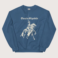 Indigo Blue Owain Glyndŵr Statue Sweatshirt - history buff gift by HistoHead