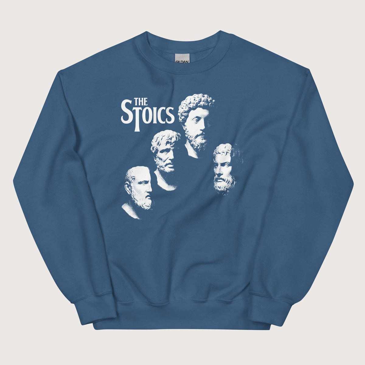 Indigo Blue The Stoics Sweatshirt - history buff gift by HistoHead