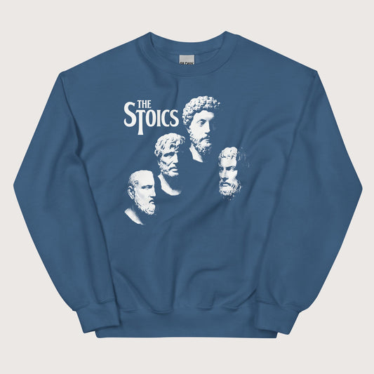 Indigo Blue The Stoics Sweatshirt - history buff gift by HistoHead