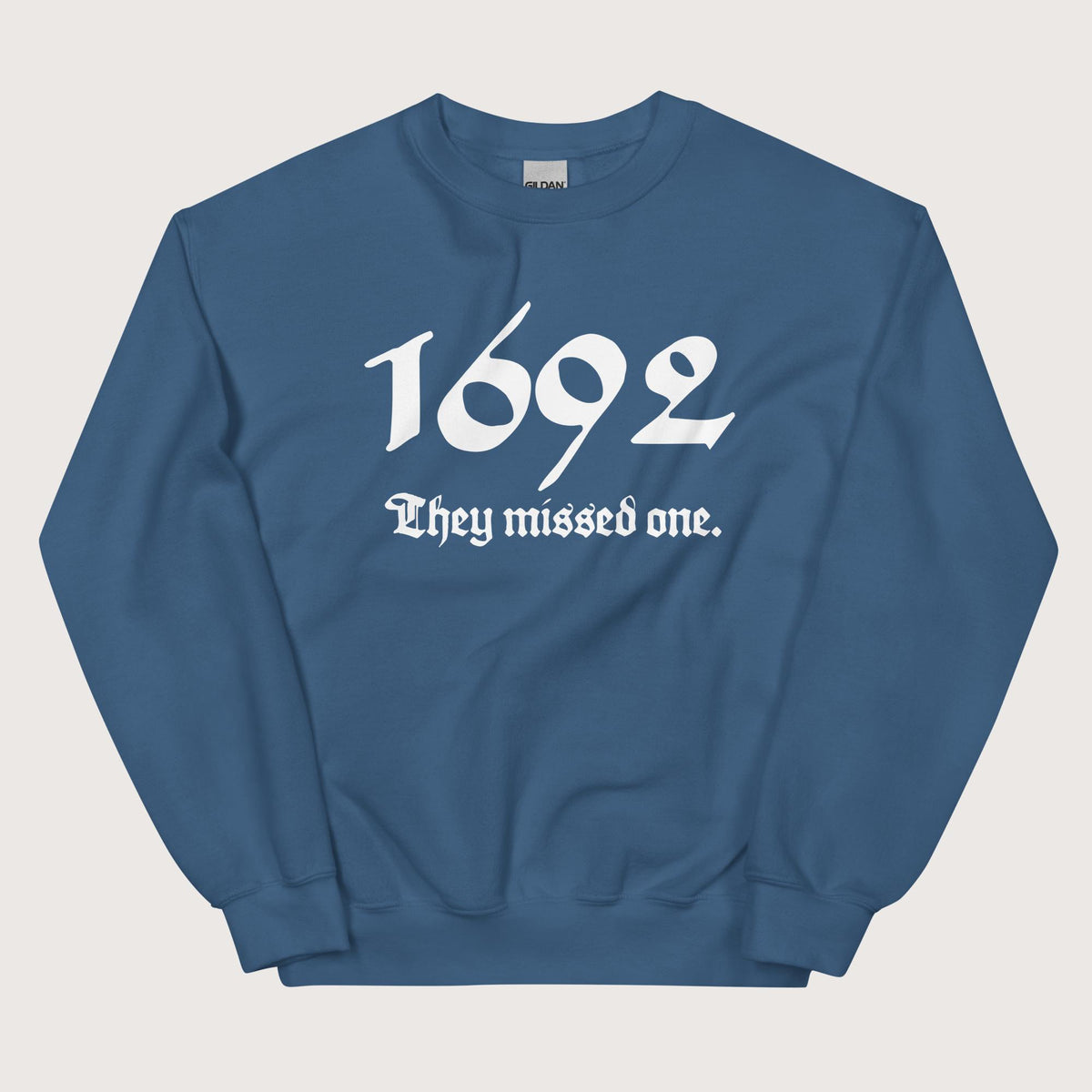 Indigo Blue 1692 Witch Trials Sweatshirt - history buff gift by HistoHead