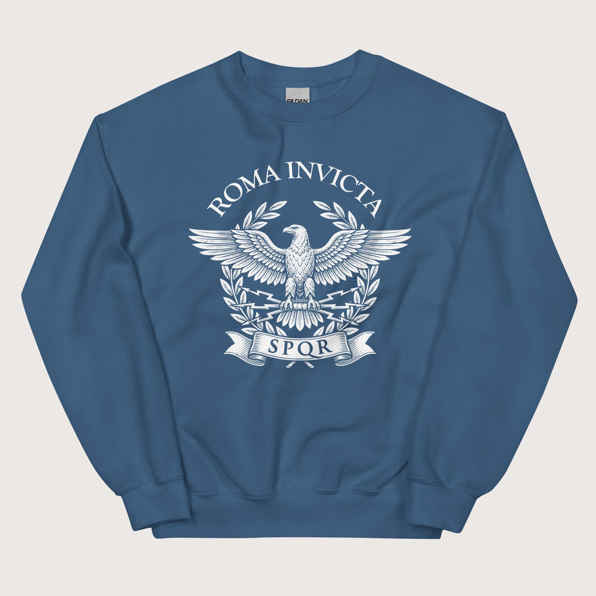 Indigo Blue Roma Invicta Sweatshirt - history buff gift by HistoHead