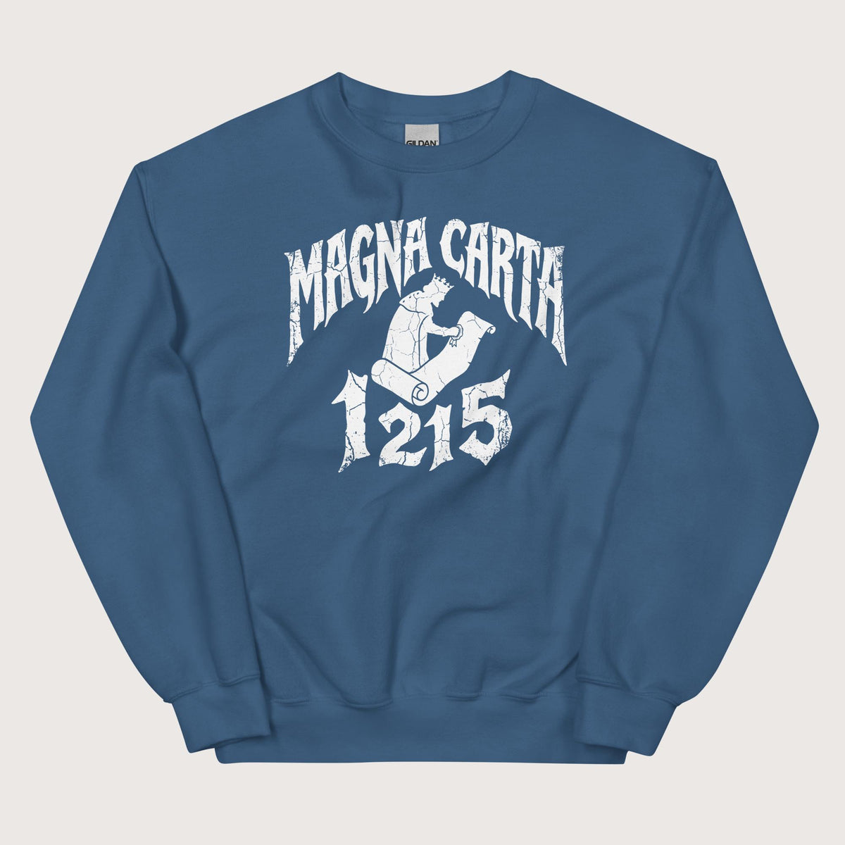 Indigo Blue Magna Carta 1215 Sweatshirt - history buff gift by HistoHead