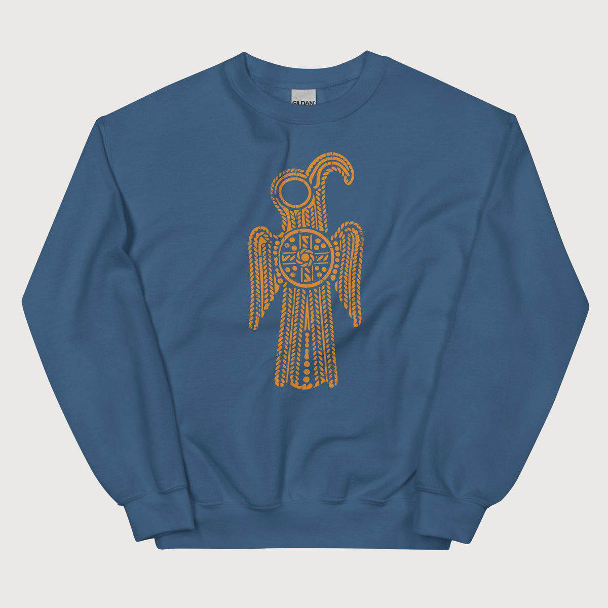 Indigo Blue Anglo-Saxon Eagle Sweatshirt - history buff gift by HistoHead