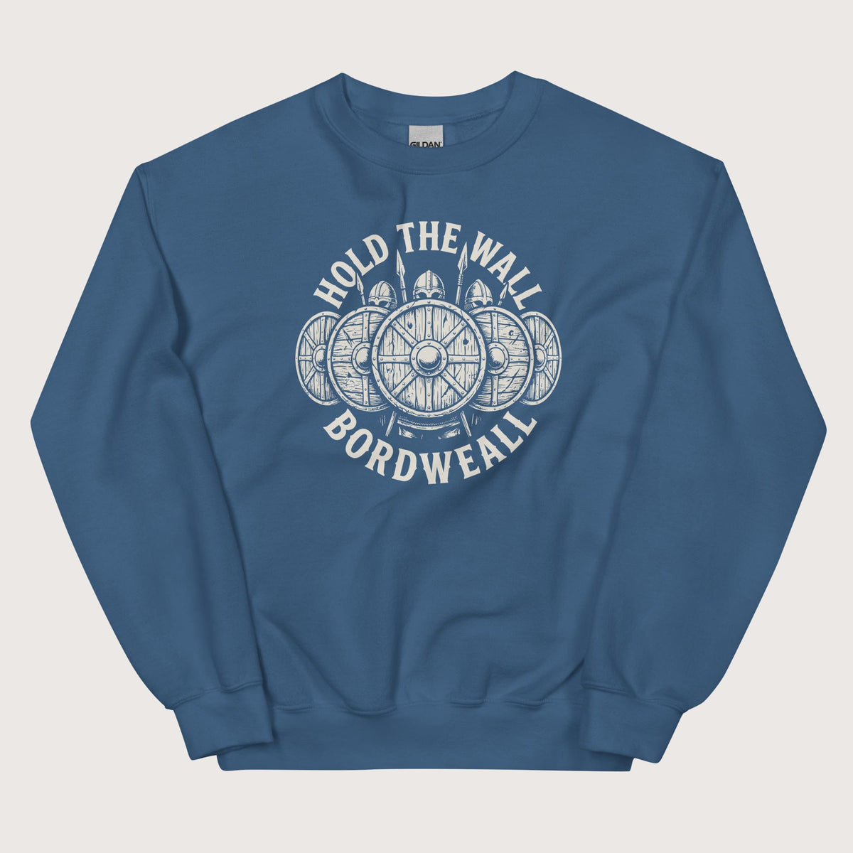 Indigo Blue Hold the Wall Sweatshirt - history buff gift by HistoHead