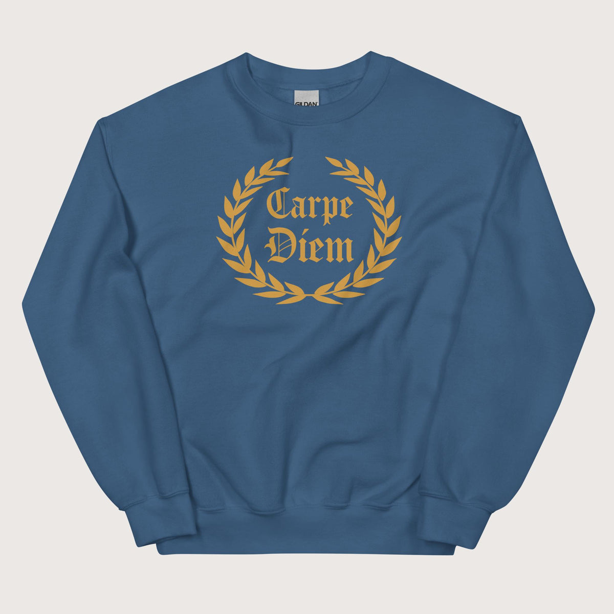 Indigo Blue Carpe Diem Sweatshirt - history buff gift by HistoHead