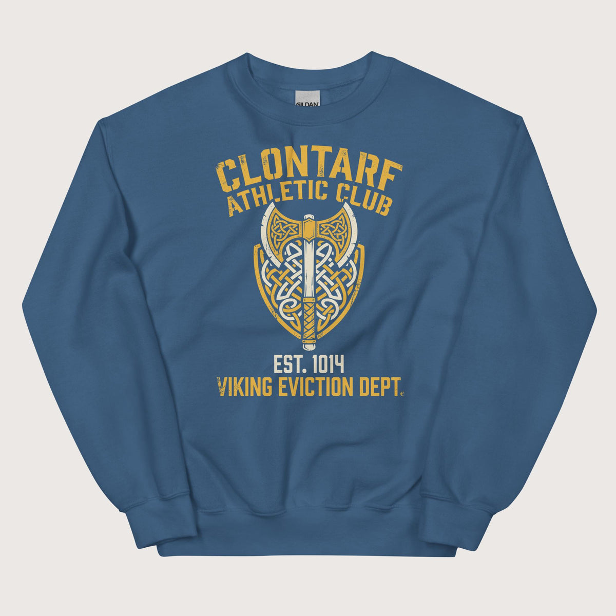 Indigo Blue Clontarf Athletic Club Sweatshirt - history buff gift by HistoHead
