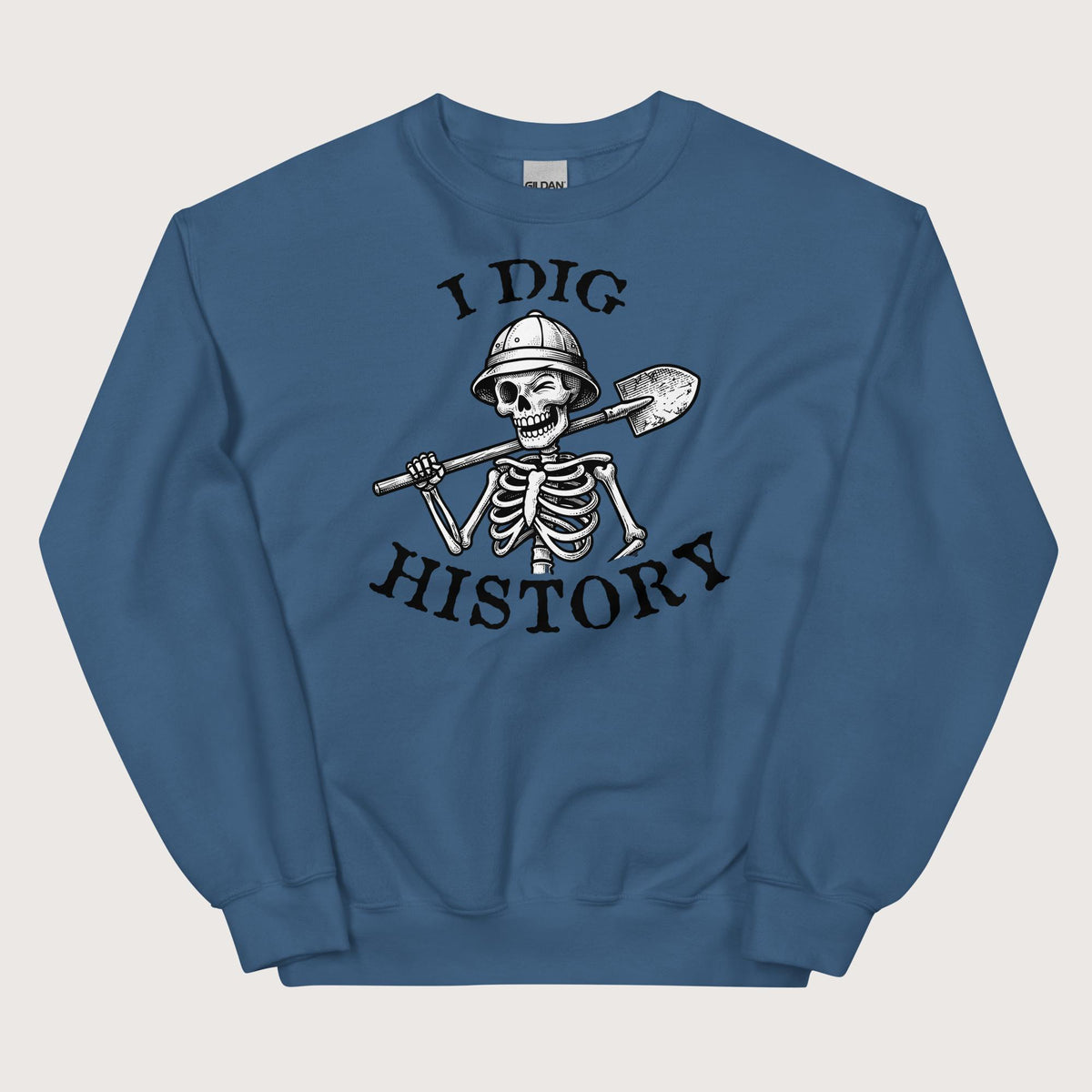 Indigo Blue I Dig History Sweatshirt - history buff gift by HistoHead