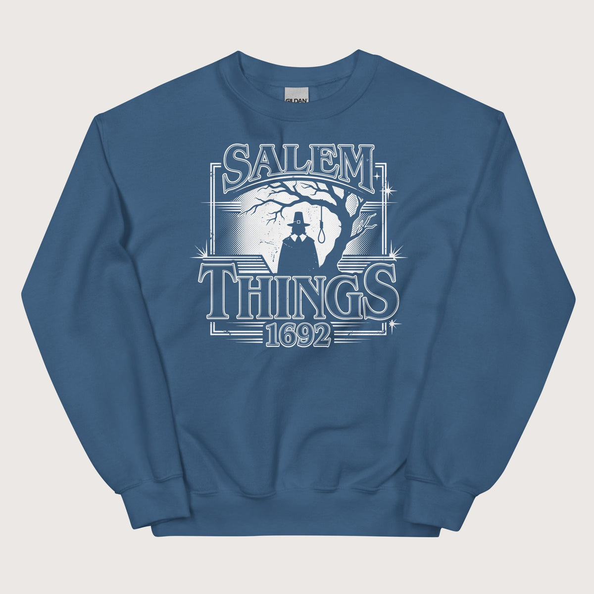 Indigo Blue Salem Things 1692 Sweatshirt - history buff gift by HistoHead