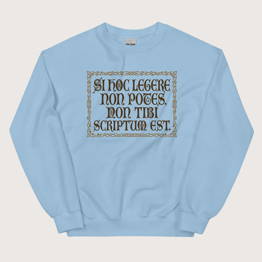 Light Blue If You Can't Read This It's Not Written For You Sweatshirt - history buff gift by HistoHead