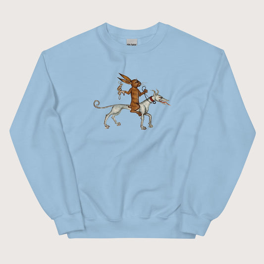 Light Blue On a Quest Sweatshirt - history buff gift by HistoHead