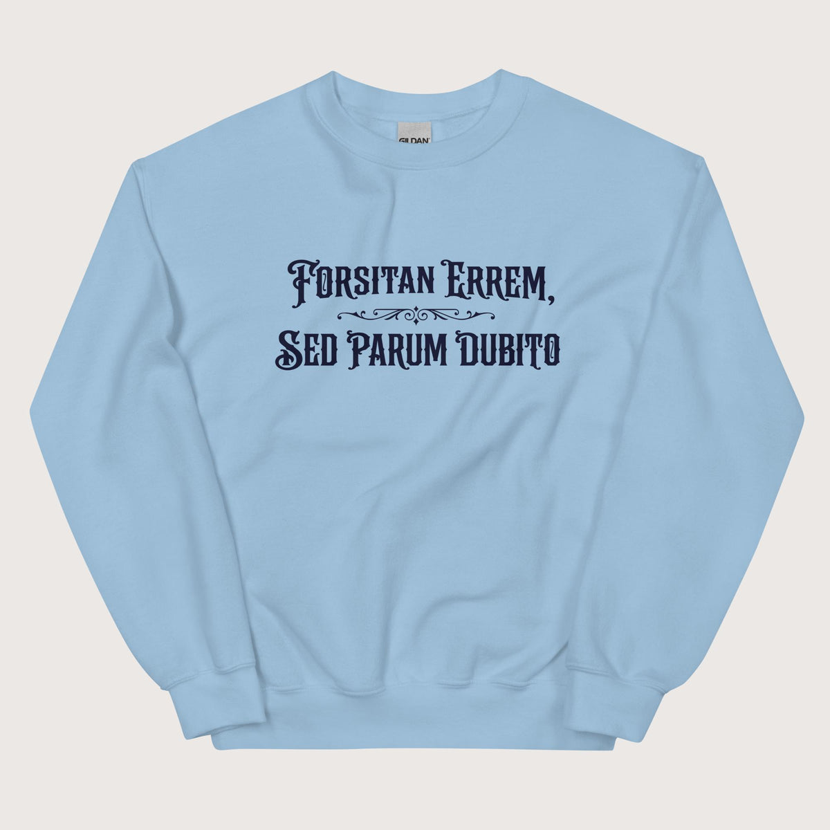 Light Blue I May Be Wrong But I Doubt It in Latin Sweatshirt - history buff gift by HistoHead