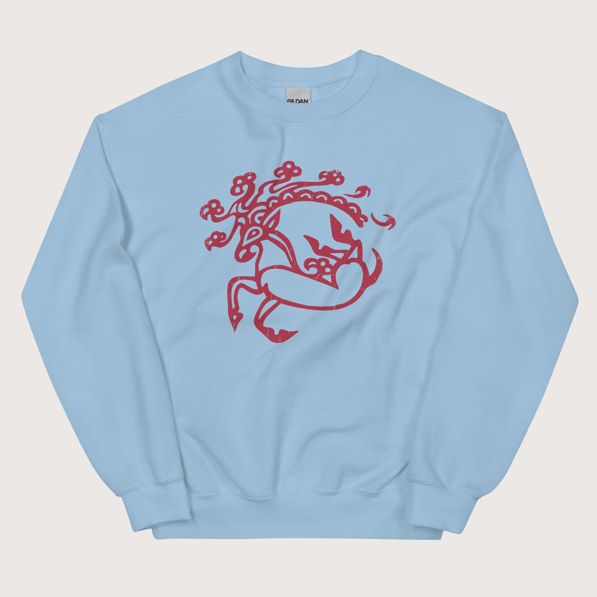 Light Blue Siberian Ice Maiden Tattoo Sweatshirt - history buff gift by HistoHead