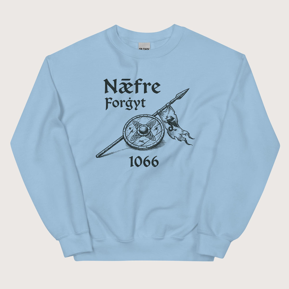 Light Blue Never Forget 1066 Sweatshirt - history buff gift by HistoHead