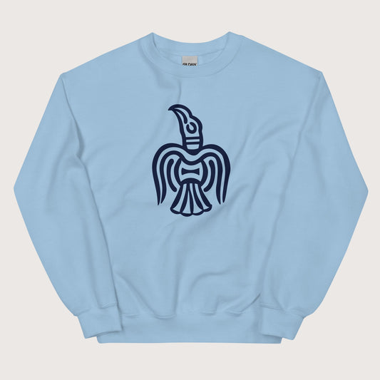 Light Blue Viking York Raven Sweatshirt - history buff gift by HistoHead