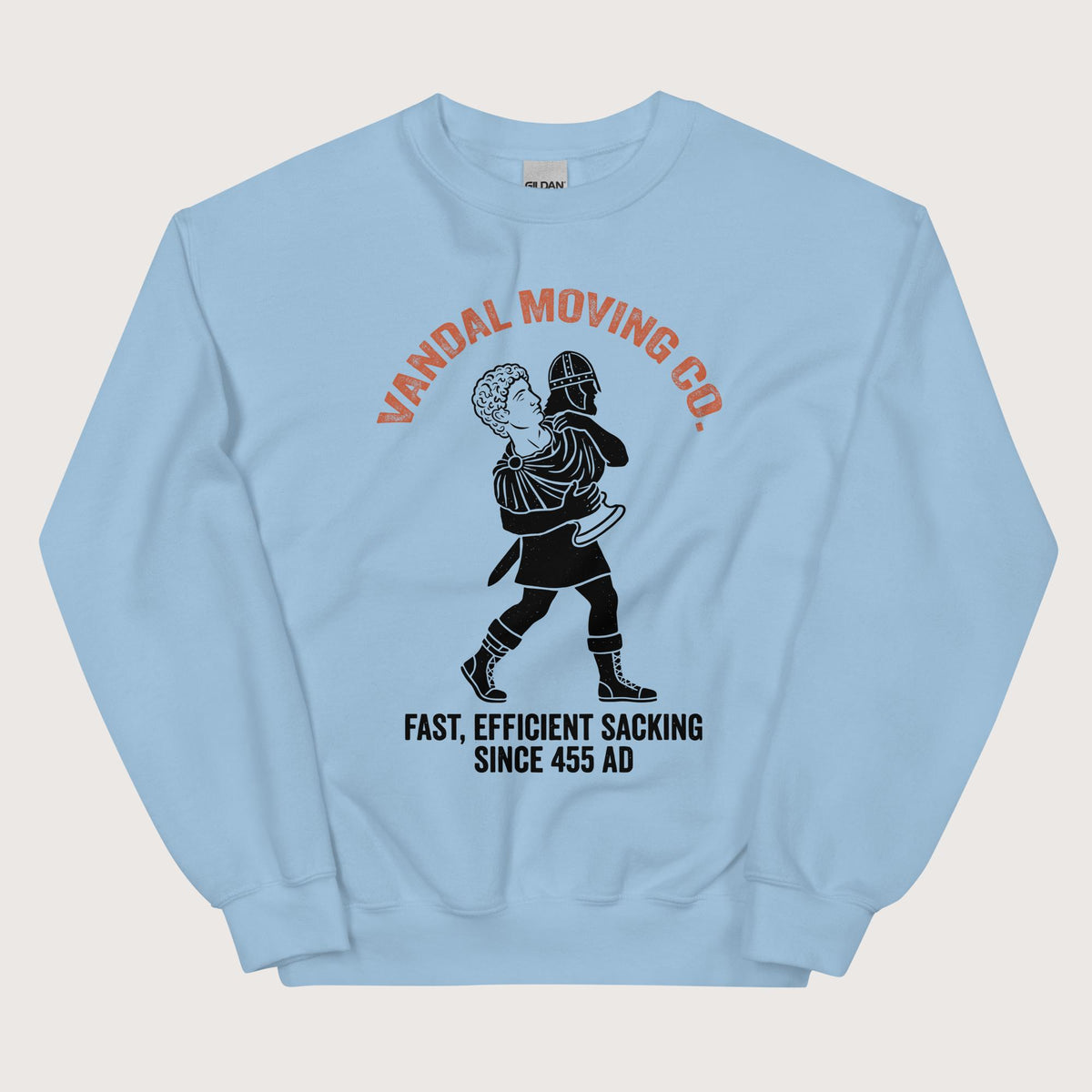 Light Blue Vandal Moving Co. Sweatshirt - history buff gift by HistoHead