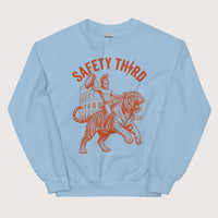 Light Blue Gladiator Safety Third Sweatshirt - history buff gift by HistoHead