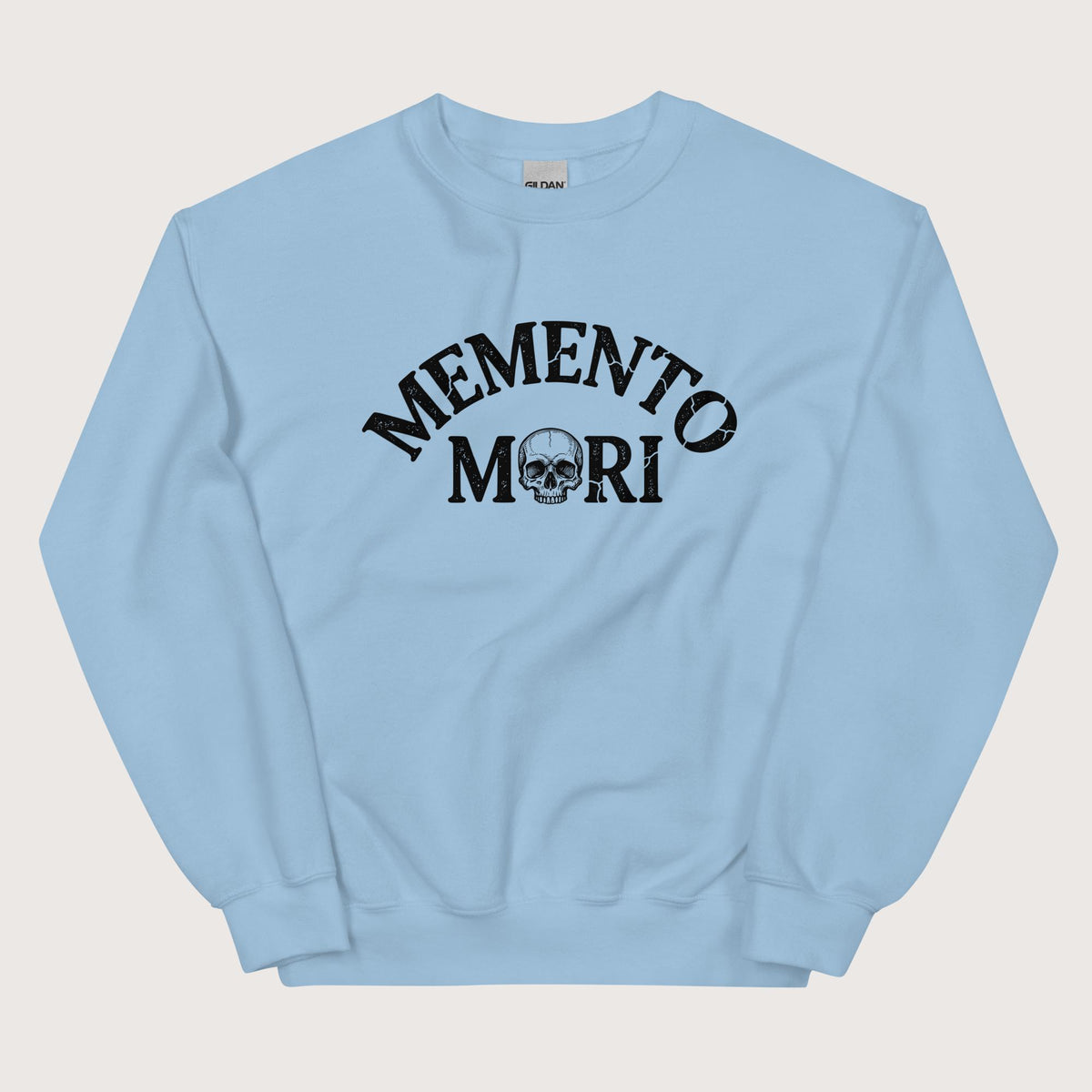 Light Blue Memento Mori Sweatshirt - history buff gift by HistoHead