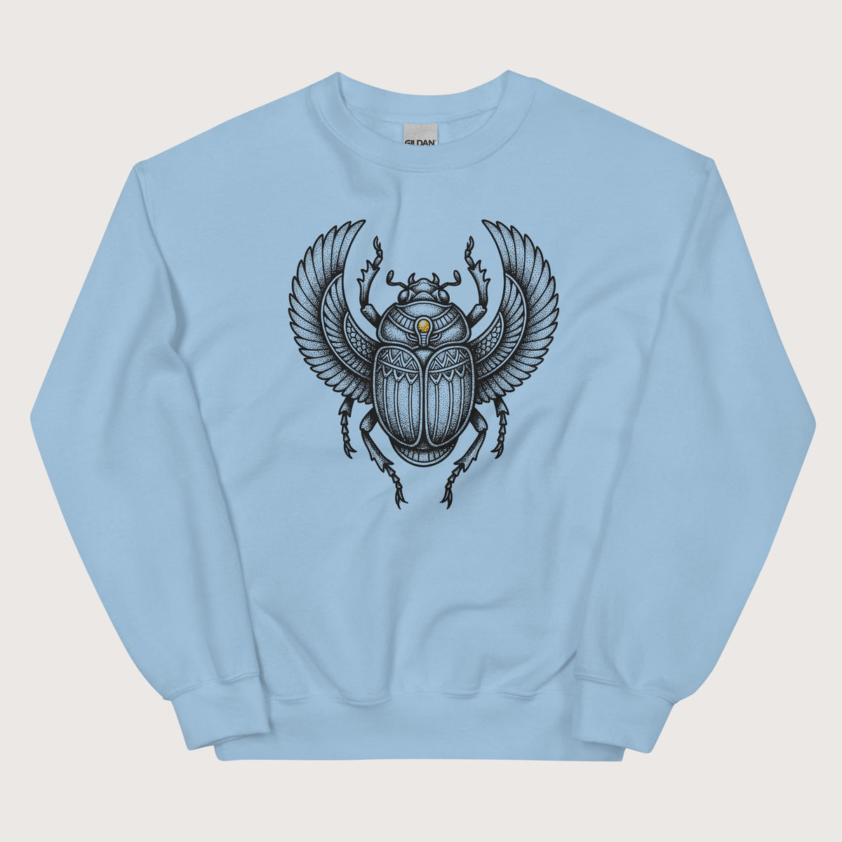 Light Blue Khepri God of Rebirth Sweatshirt - history buff gift by HistoHead