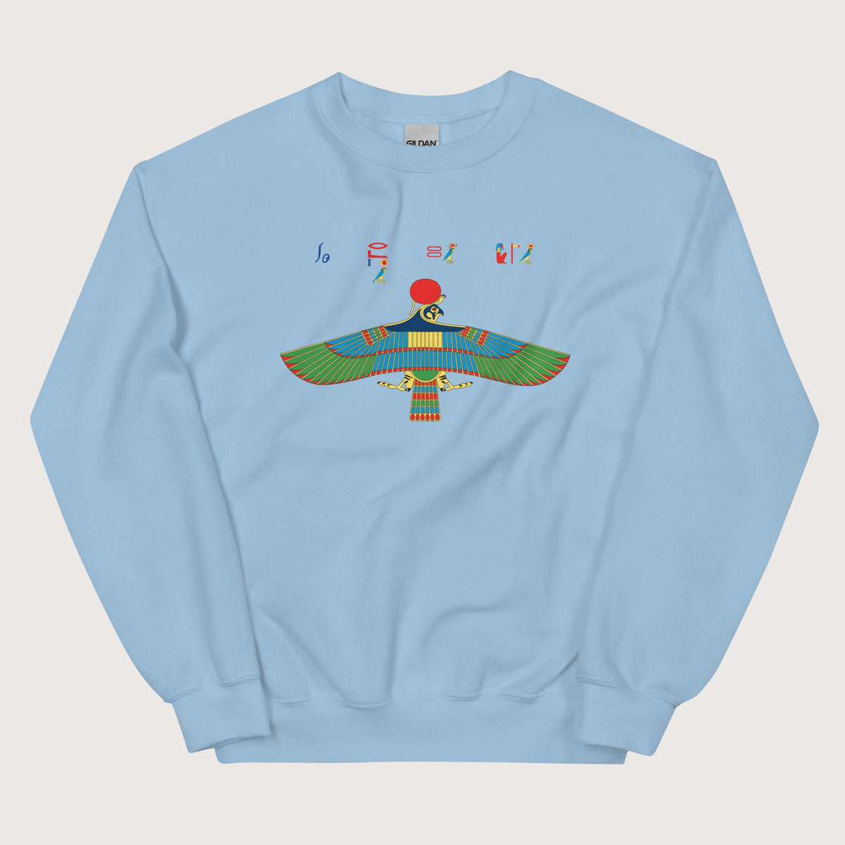 Light Blue Hawk Emblem of Ra Sweatshirt - history buff gift by HistoHead
