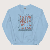 Light Blue Sator Rotas Sweatshirt - history buff gift by HistoHead