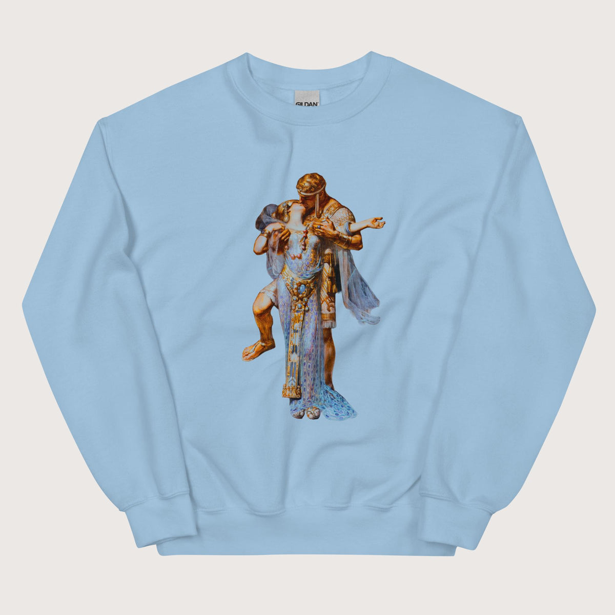 Light Blue Cleopatra and Antony Sweatshirt - history buff gift by HistoHead