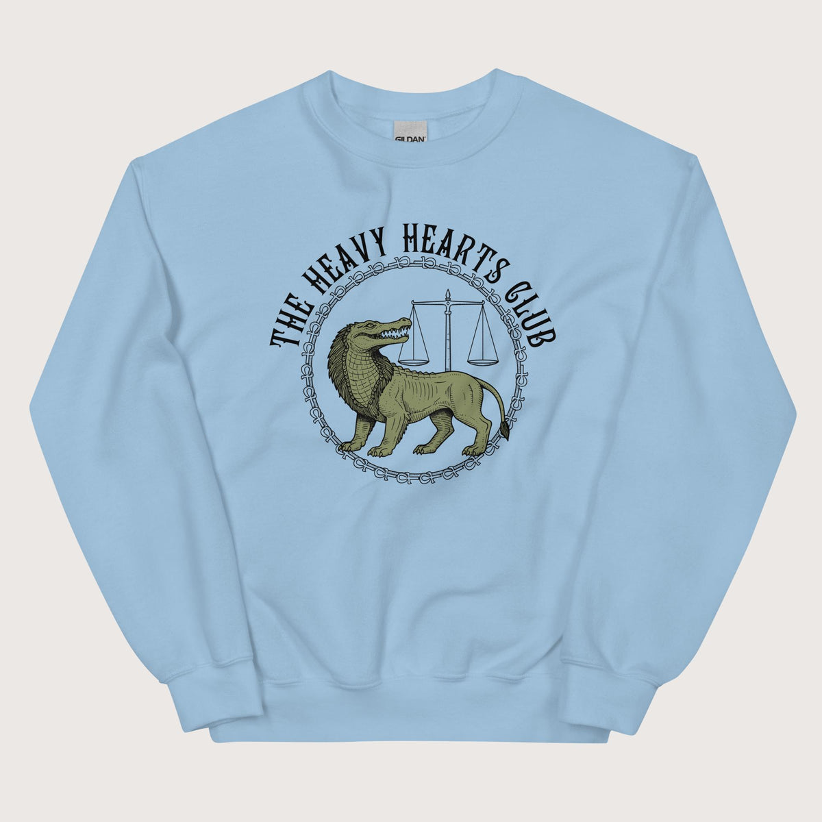 Light Blue The Heavy Hearts Club Sweatshirt - history buff gift by HistoHead