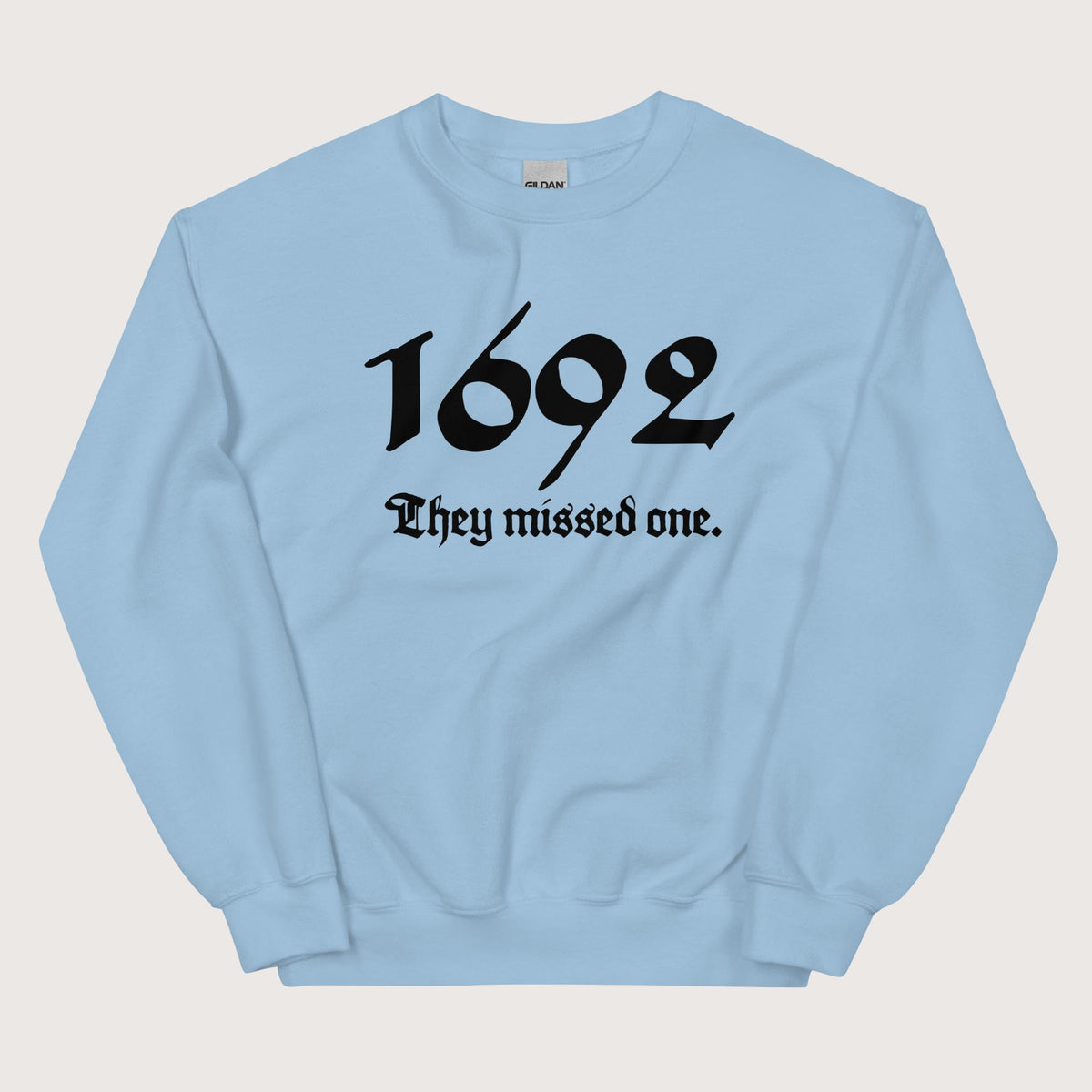 Light Blue 1692 Witch Trials Sweatshirt - history buff gift by HistoHead