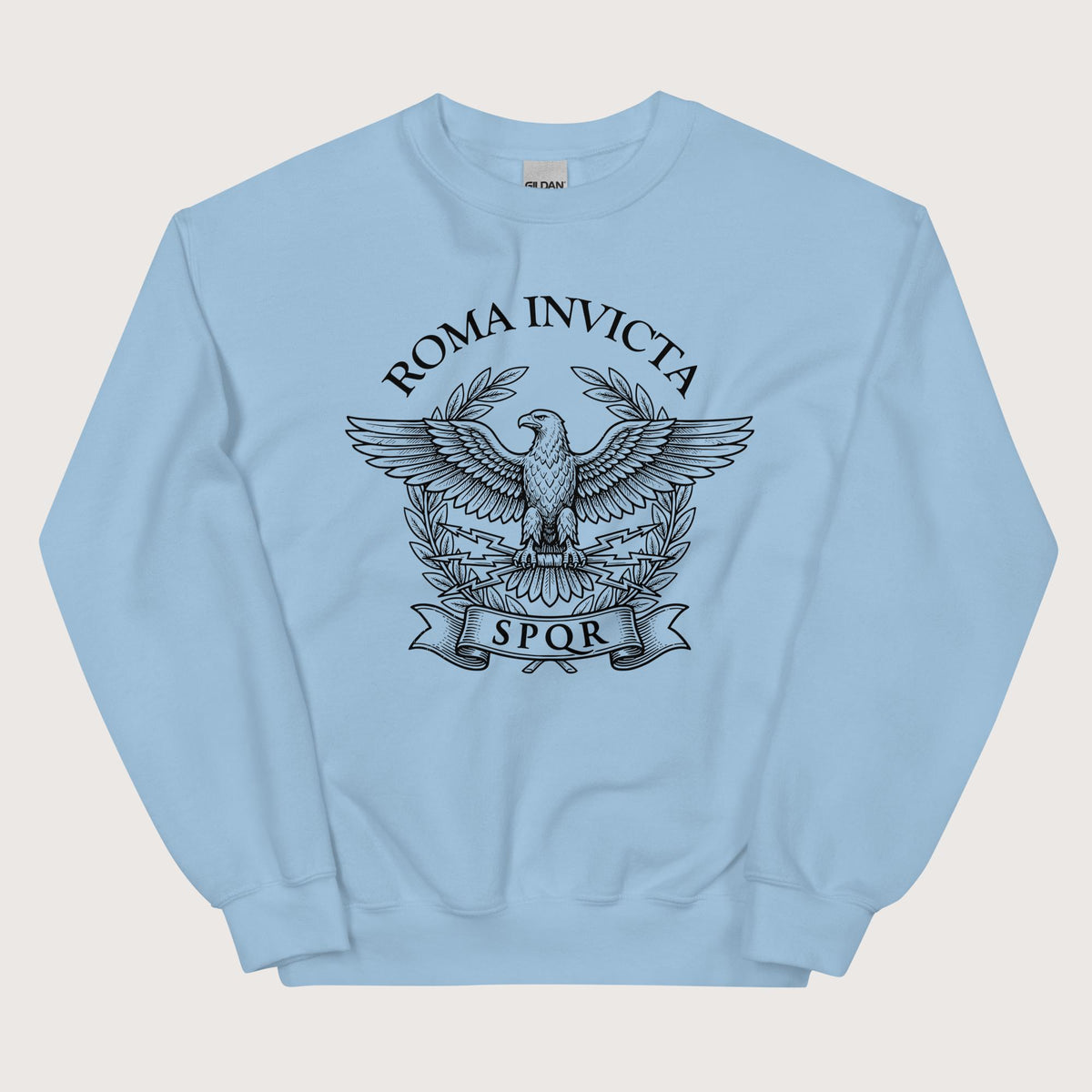Light Blue Roma Invicta Sweatshirt - history buff gift by HistoHead