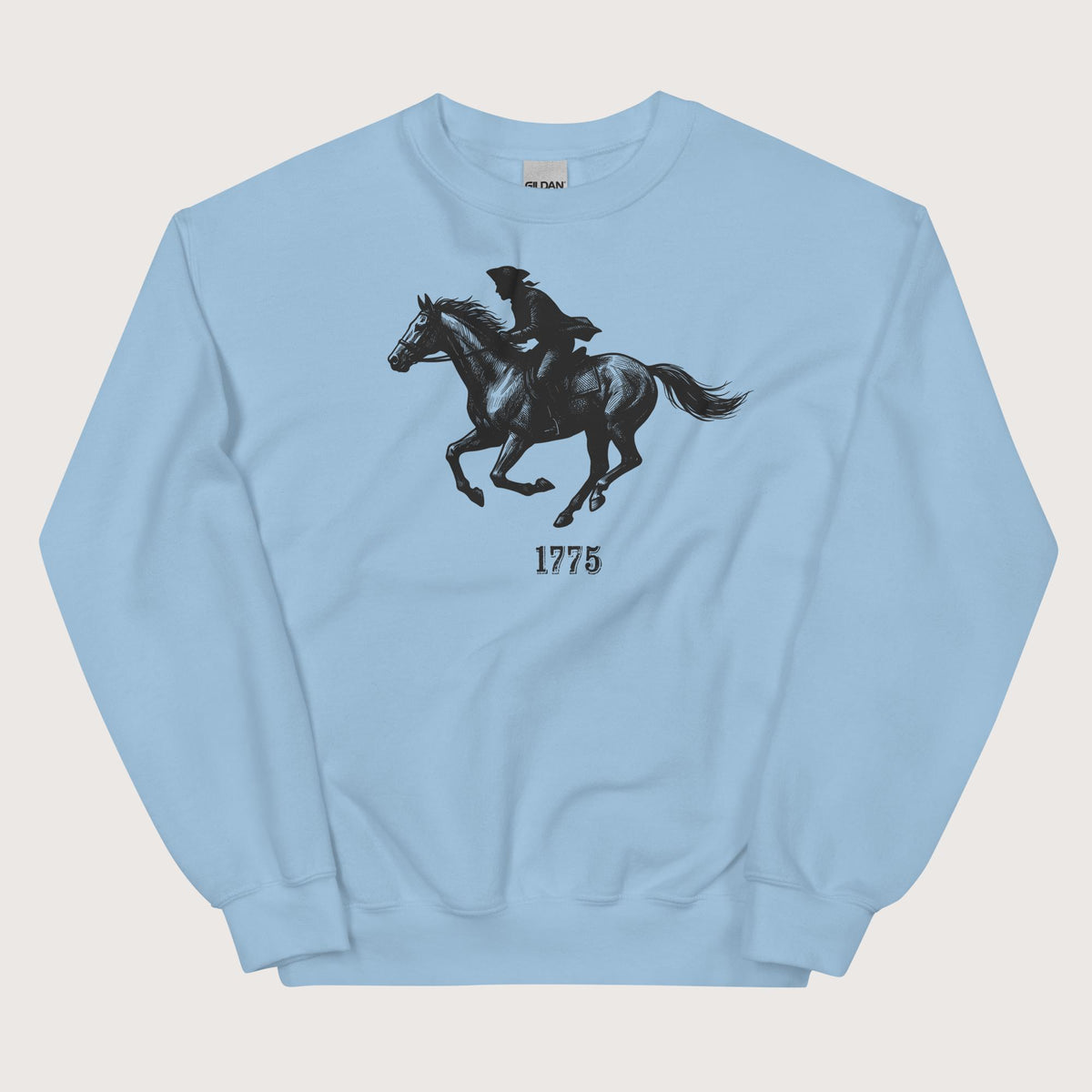 Light Blue Paul Revere Sweatshirt - history buff gift by HistoHead