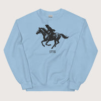 Light Blue Paul Revere Sweatshirt - history buff gift by HistoHead