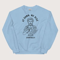 Light Blue At Dawn We Rise Sweatshirt - history buff gift by HistoHead