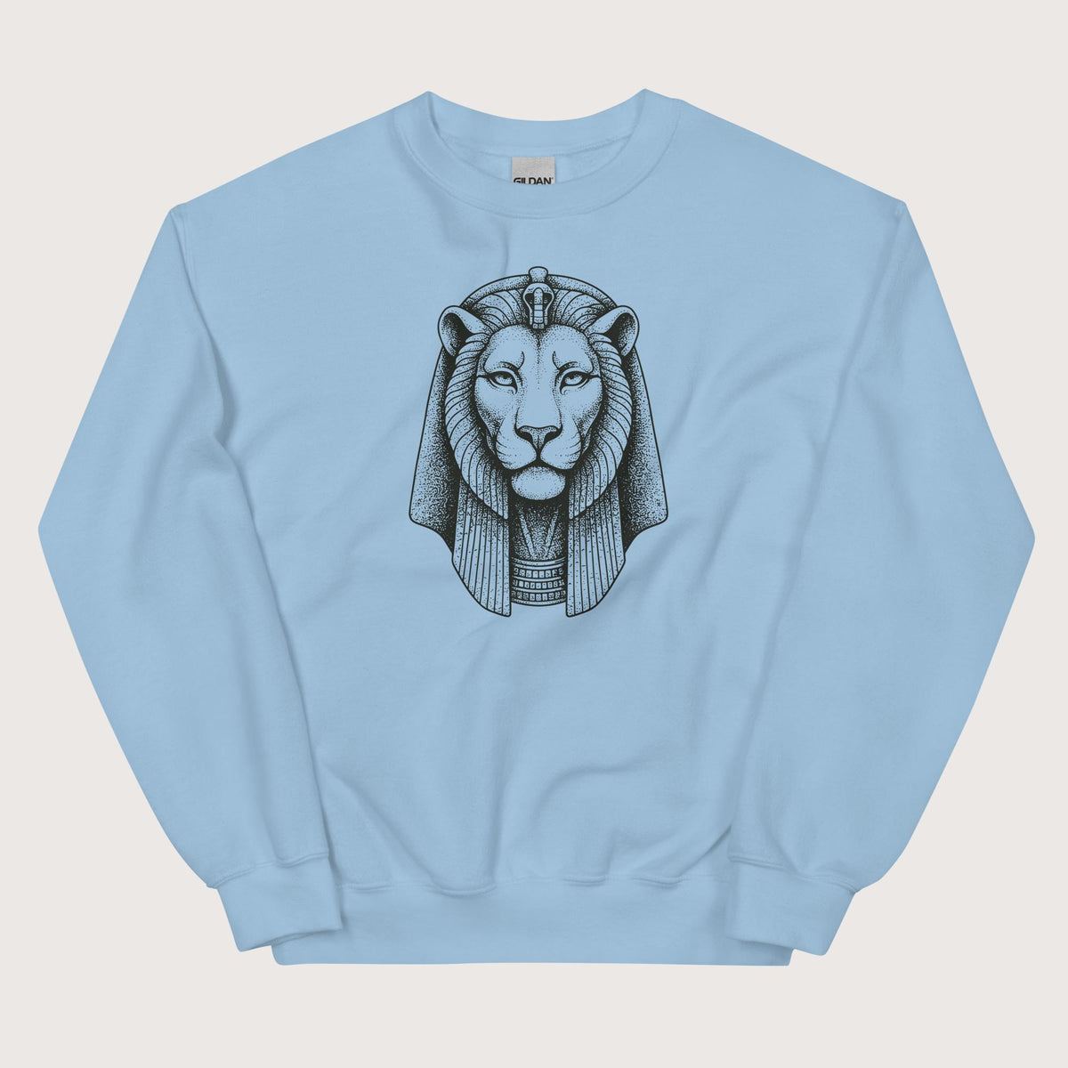 Light Blue Sekhmet Sweatshirt - history buff gift by HistoHead