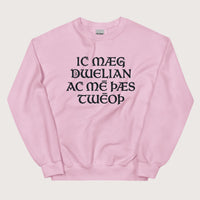 Light Pink I May Be Wrong But I Doubt It in Old English Sweatshirt - history buff gift by HistoHead
