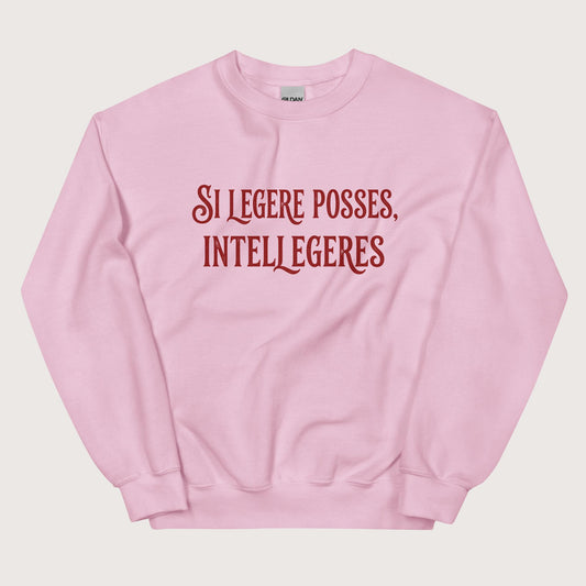 Light Pink If You Could Read It You Would Understand in Latin Sweatshirt - history buff gift by HistoHead